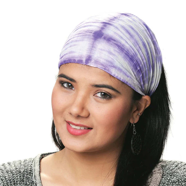 Chloe Tie Dye Cotton Headband Purple