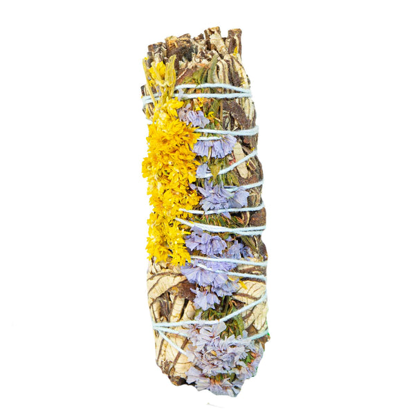 Yerba Santa Smudge Stick with Mullein Flowers