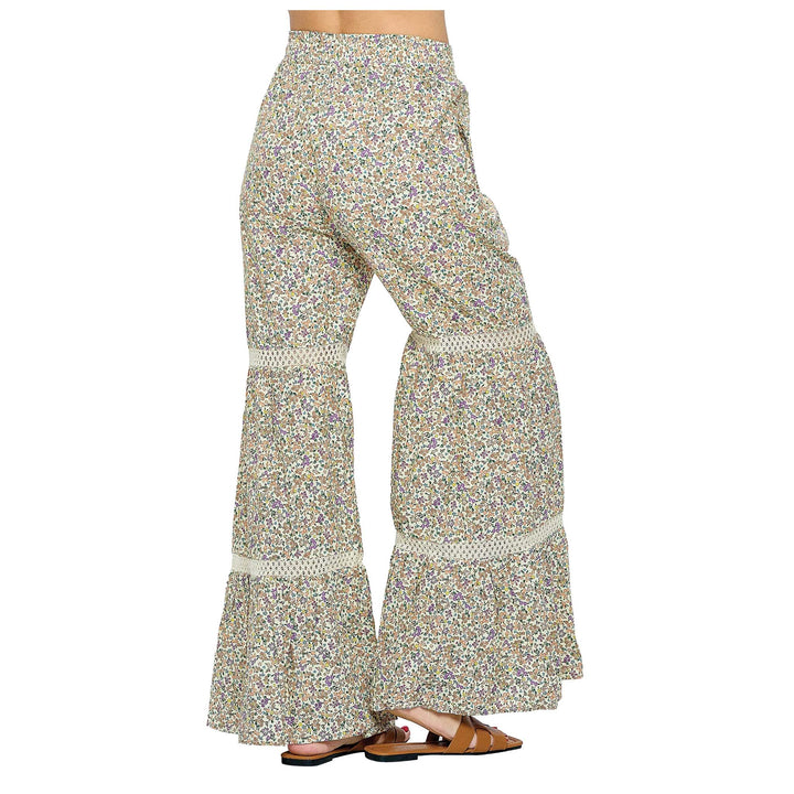 Crochet Tiered Bell Bottom Pants back