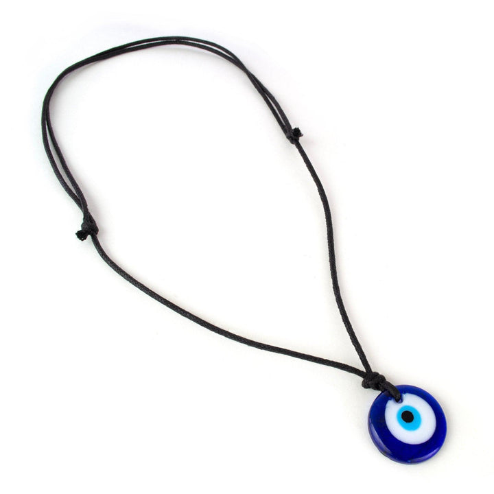 Glass Evil Eye Good Luck and Protection Necklace