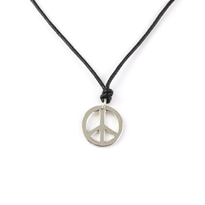 Chrome Peace Necklace