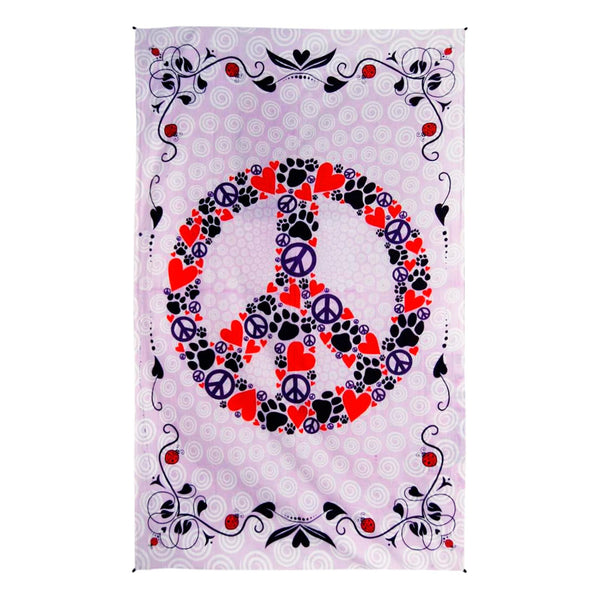 Peace, Love and Paws Tapestry