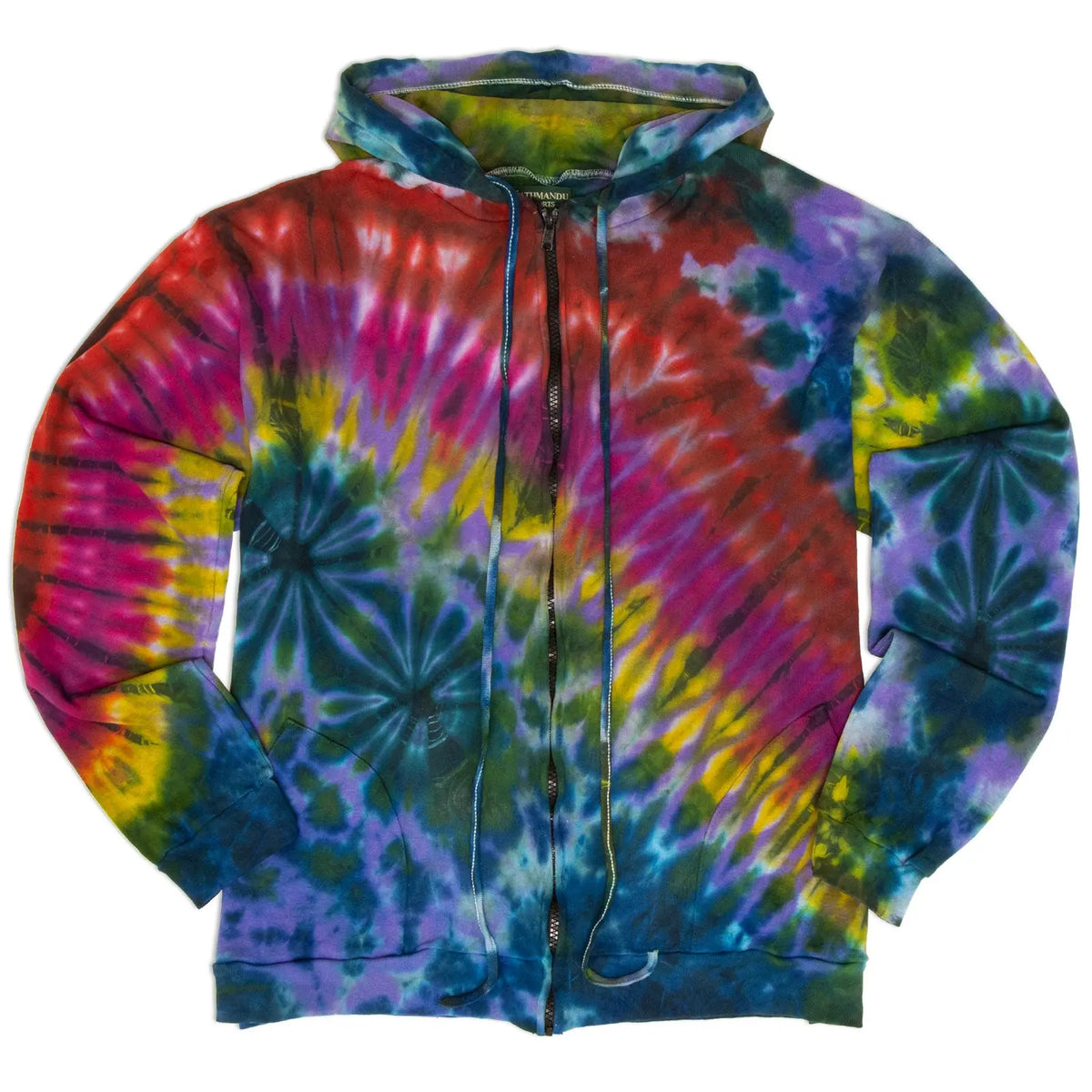 Nebula Tie Dye Zip Up Hoodie Hippie Shop