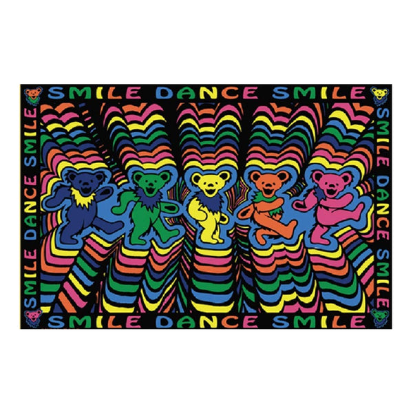 Grateful Dead Dancing Bears Smile Tapestry