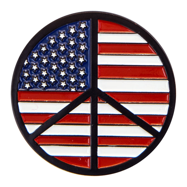 American Peace Sign Pin