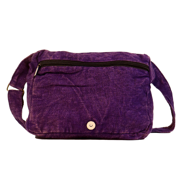 Purple Haze Embroidered Crossbody Bag Inside