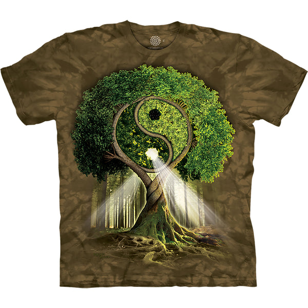 Yin Yang Tree Culture Tie Dye T-Shirt