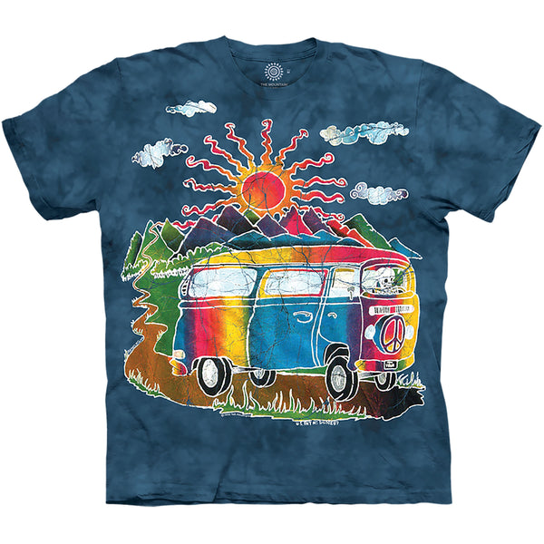 Batik Tour Bus Tie Dye T Shirt