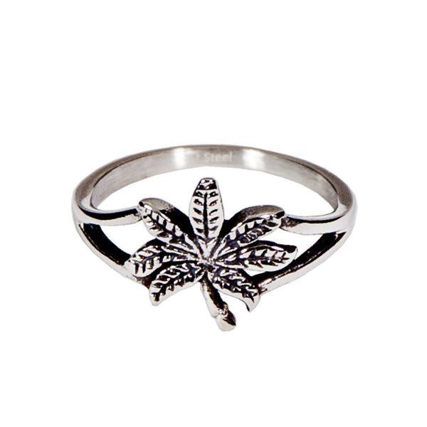 Marijuana Leaf Ring