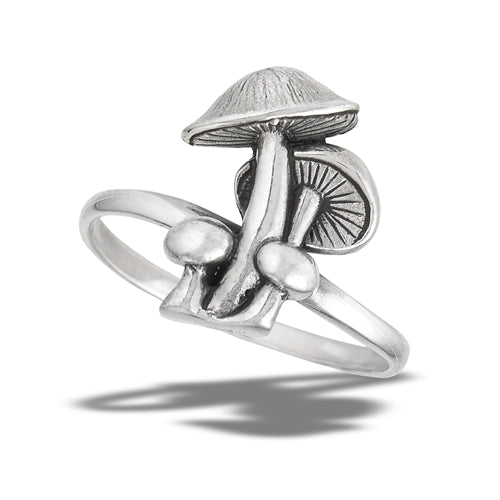 Sterling Silver Mushroom Cluster Ring