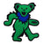 Grateful Dead Green Dancing Bear Patch