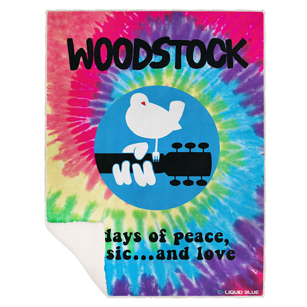 Woodstock Spiral Fleece Blanket