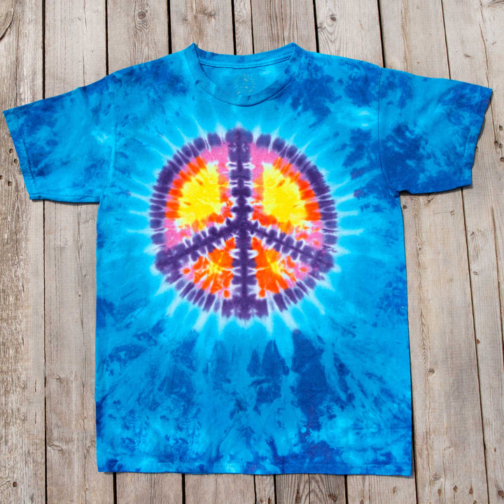 Sunset Peace Tie Dye T Shirt