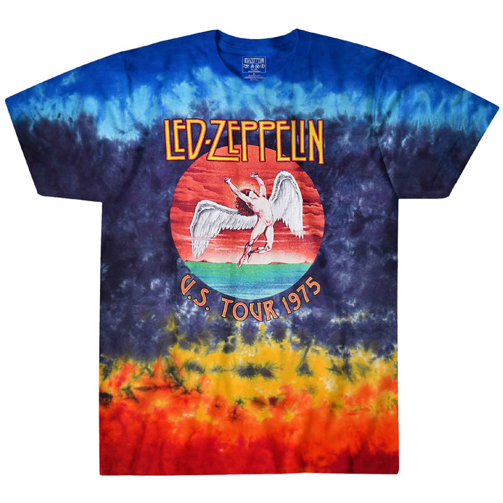 Led Zeppelin Icarus 1975 Tie Dye T Shirt