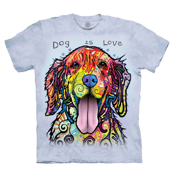 Dean Russo Dog is Love Tie Dye T Shirt