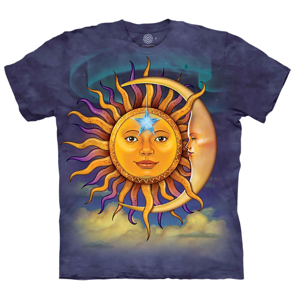 Sun Moon and Star Tie Dye T Shirt