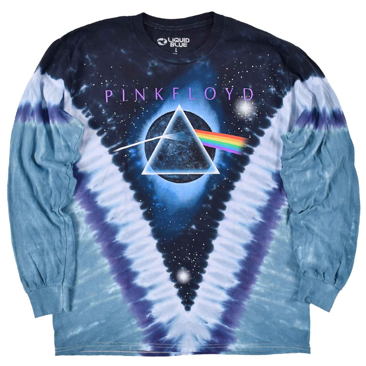 Pink Floyd Pyramid Tie Dye Long Sleeve T Shirt
