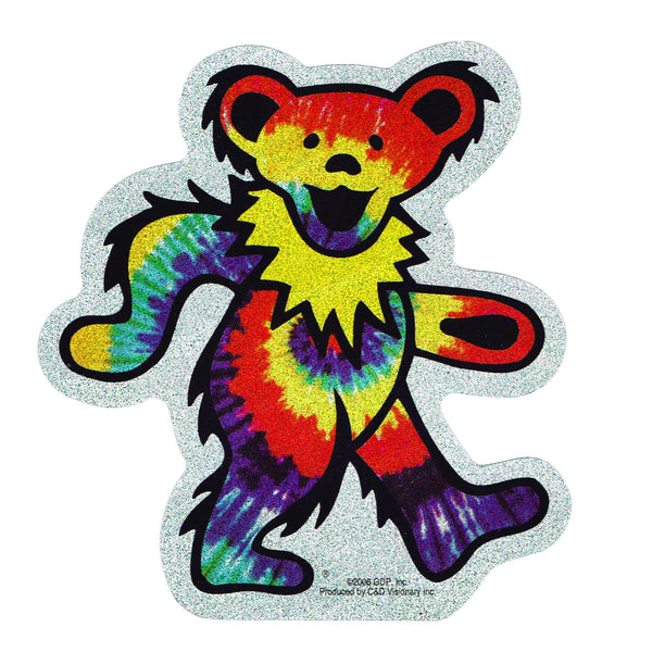 Grateful Dead Dancing Bear Glitter Sticker
