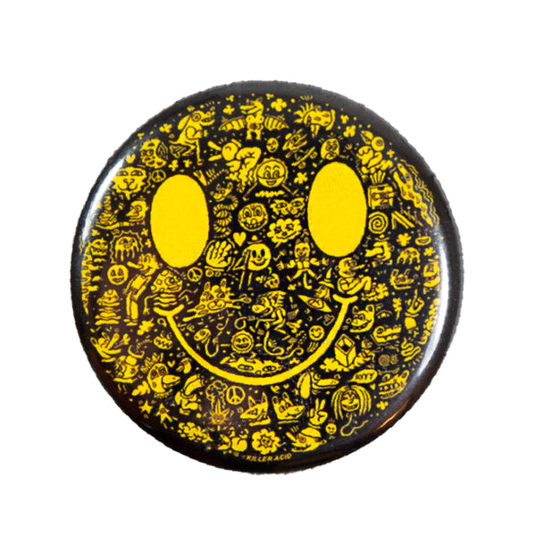 Trippin' Happy Face Button