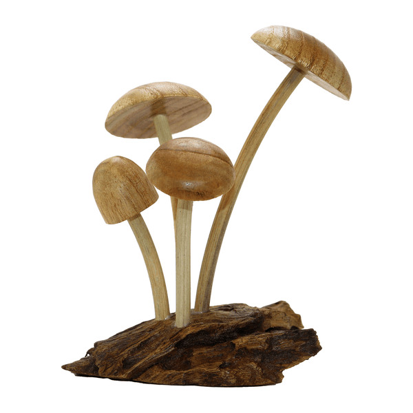 Forest Mushroom Wooden Statue