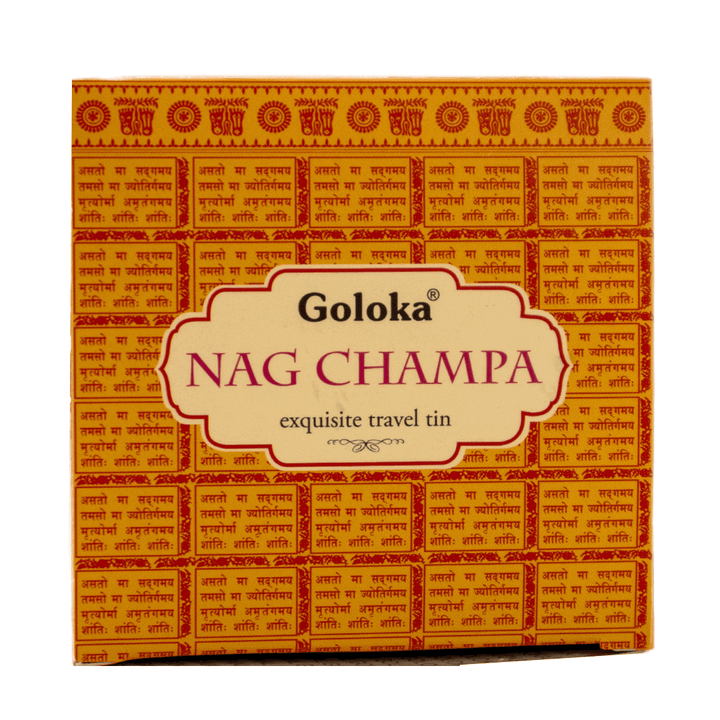 Goloka Nag Champa Travel Tin Candle box