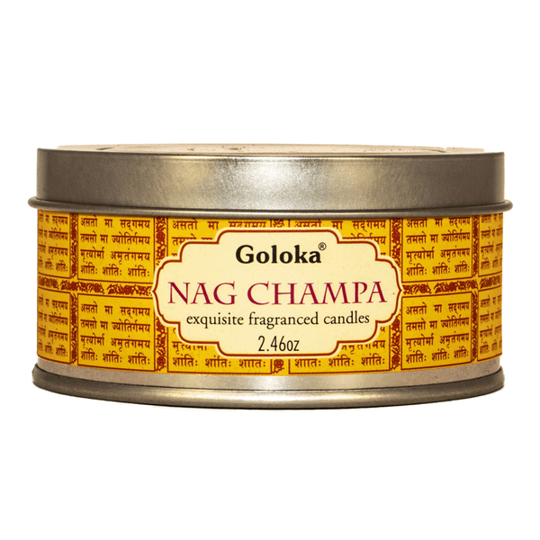 Goloka Nag Champa Travel Tin Candle