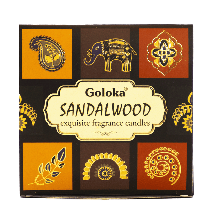 Goloka Sandalwood Travel Tin Candle box