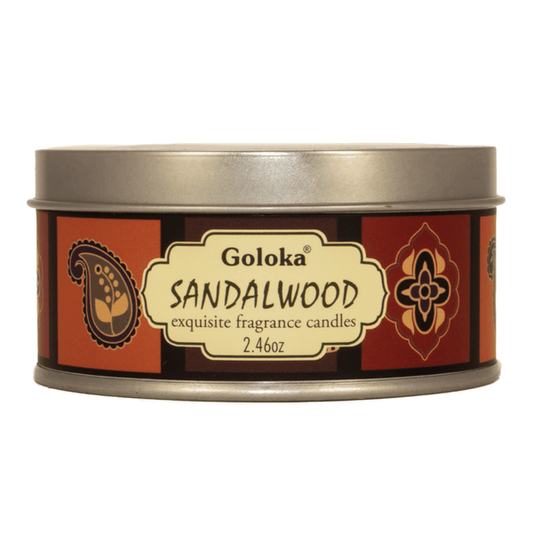 Goloka Sandalwood Travel Tin Candle