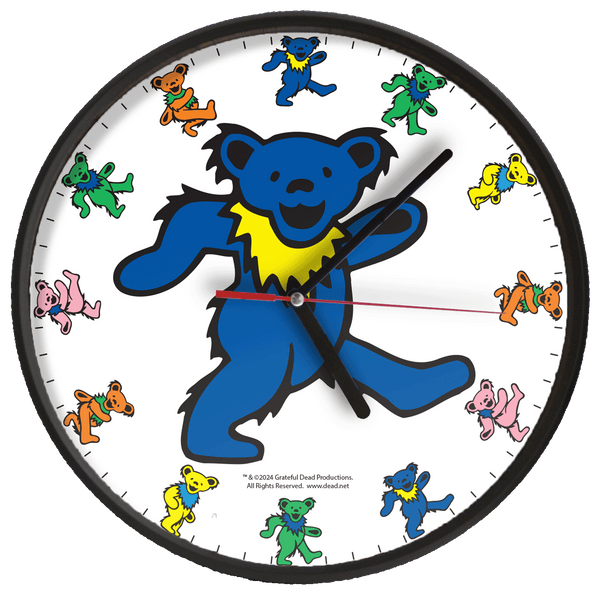 Grateful Dead Dancing Bear Clock