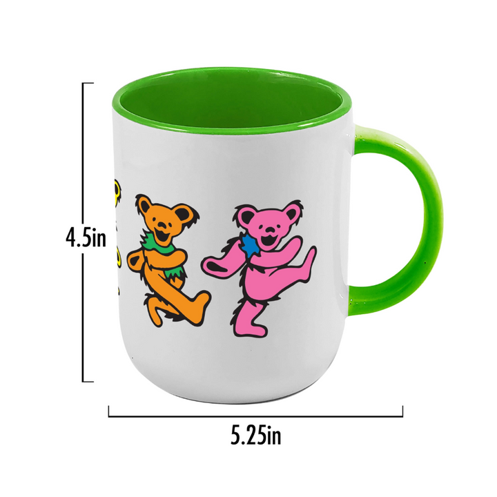 Grateful Dead Dancing Bears Cappuccino Mug