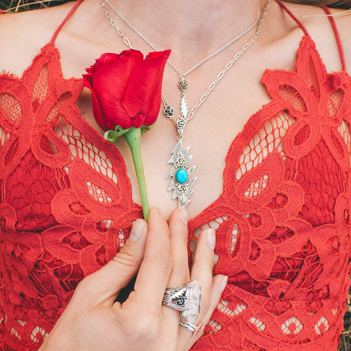 Grateful Dead Lady Lullaby Necklace | Silver - Hippie Shop