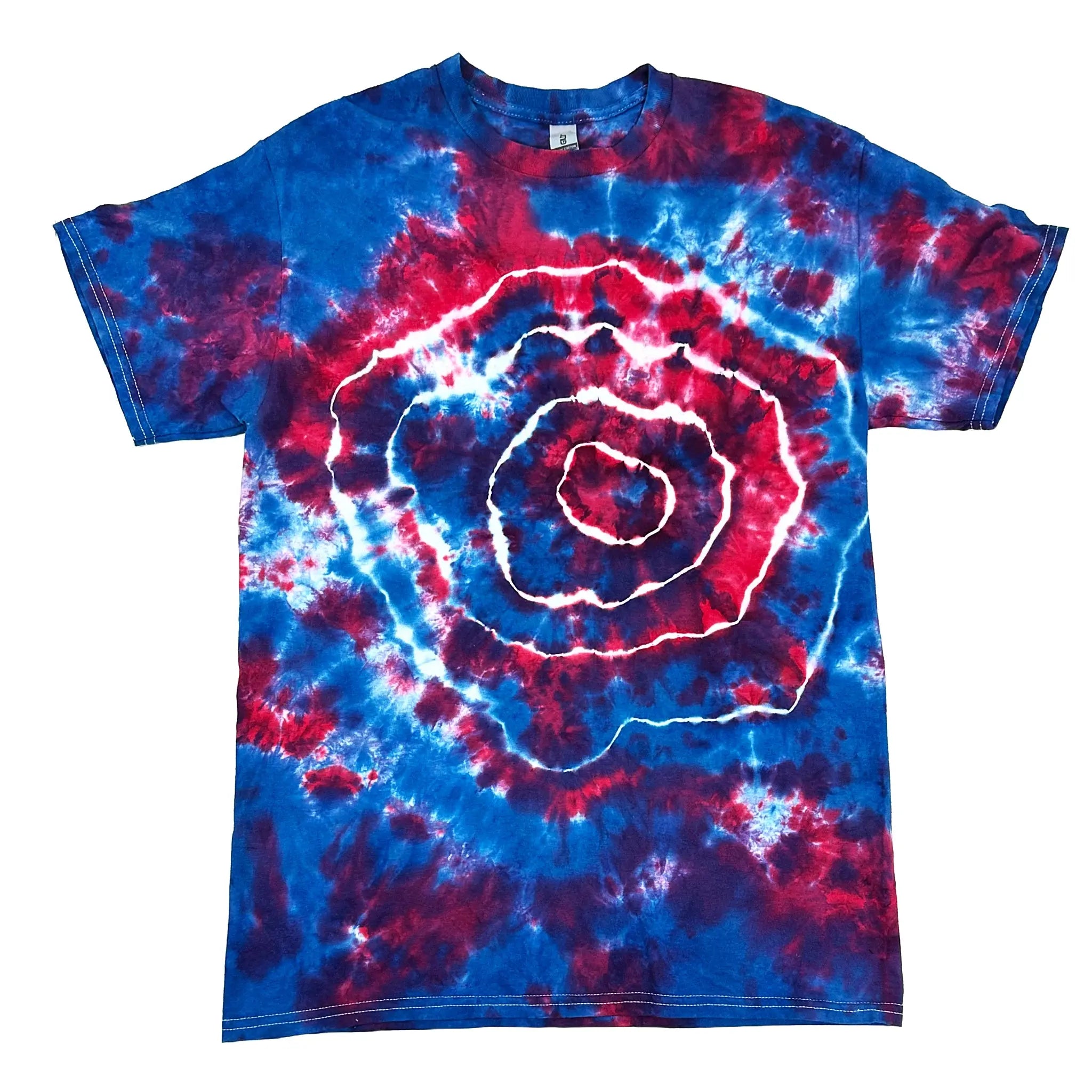 T-shirt Tie-dye Hippie Tribal Marbré Hanes - Taille S (homme M), 100% Coton, Neuf Sans étiquettes