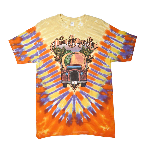 The Allman Brothers Band Peach on Tour Tie Dye T Shirt