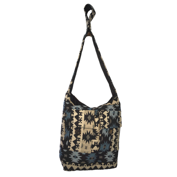 Produktbild von Patchwork Umhängetasche Hippie Ethno Schultertasche Bunt Gestreift