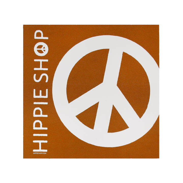 Hippie Shop Peace Logo Sticker