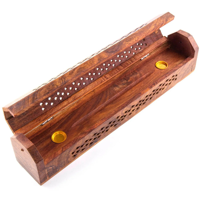 Teak Coffin Box Incense Burner Hippie Shop