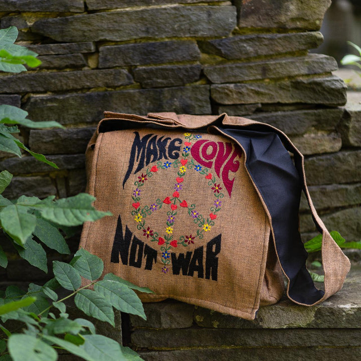 Make Love Not War Messenger Bag