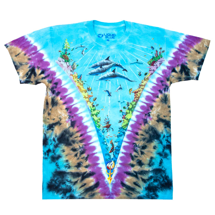 Underwater Aquatic Tie Dye  T Shirt