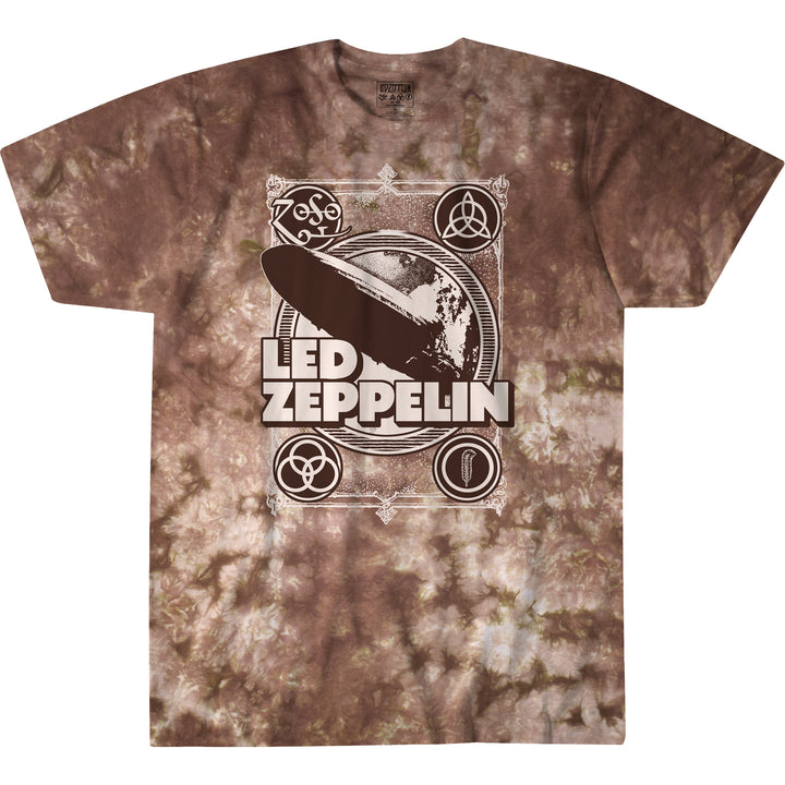 Led Zeppelin Poster Tie Dye T Shirt