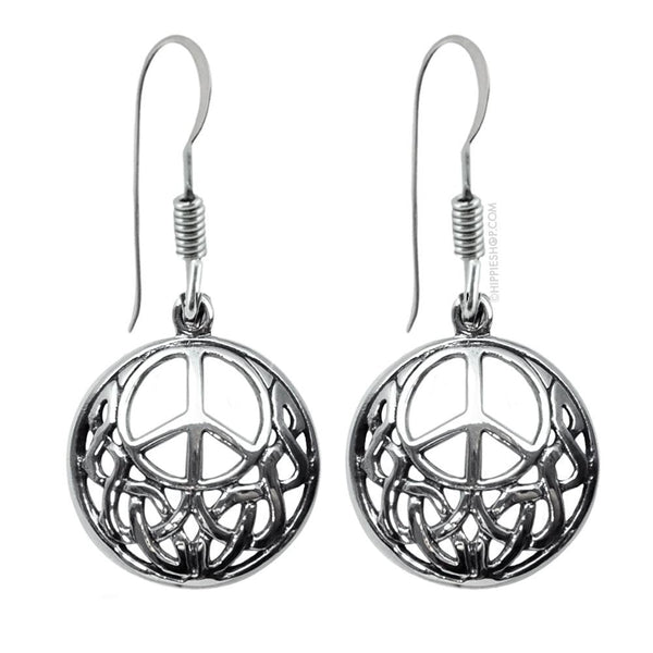 Celtic Peace Sterling Silver Earrings