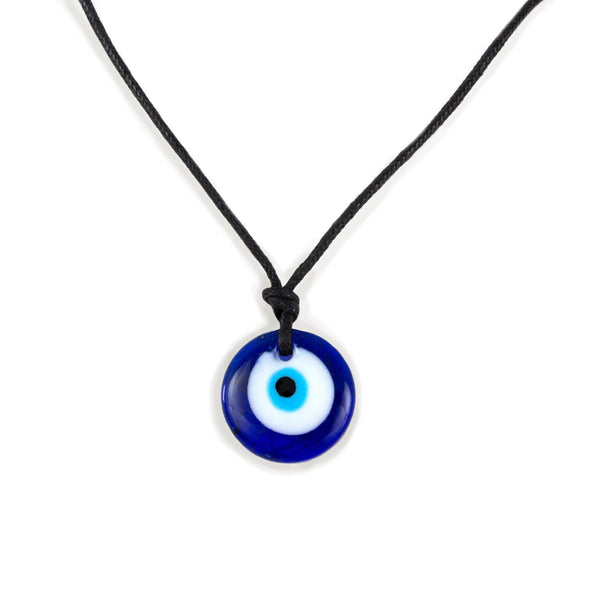 Glass Evil Eye Good Luck and Protection Necklace