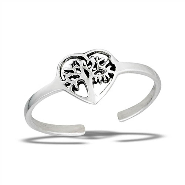 Tree of Love Sterling Silver Toe Ring