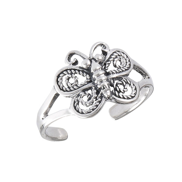 Butterfly Sterling Silver Toe Ring