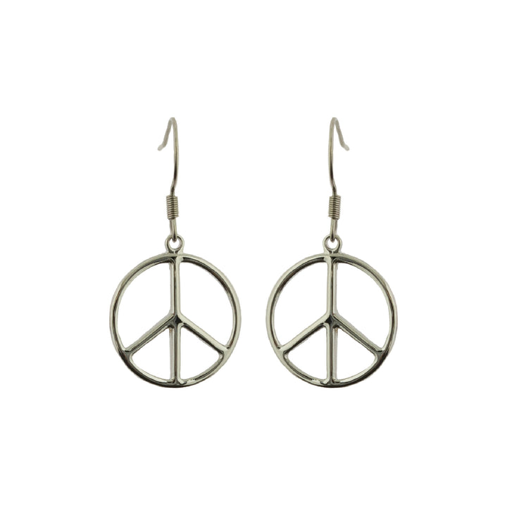 Peace Sign Dangle Earrings