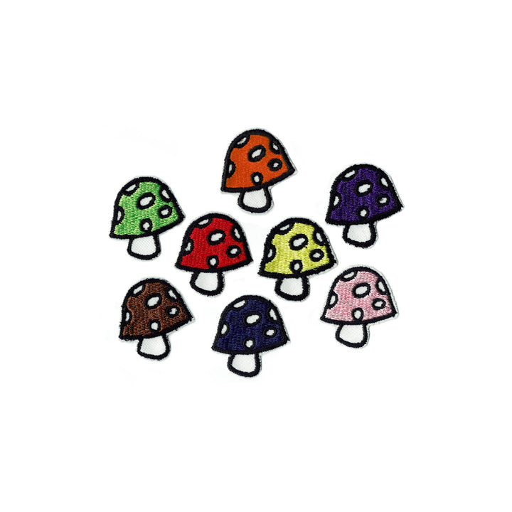 Mini Mushrooms 8 Pack Patch Set