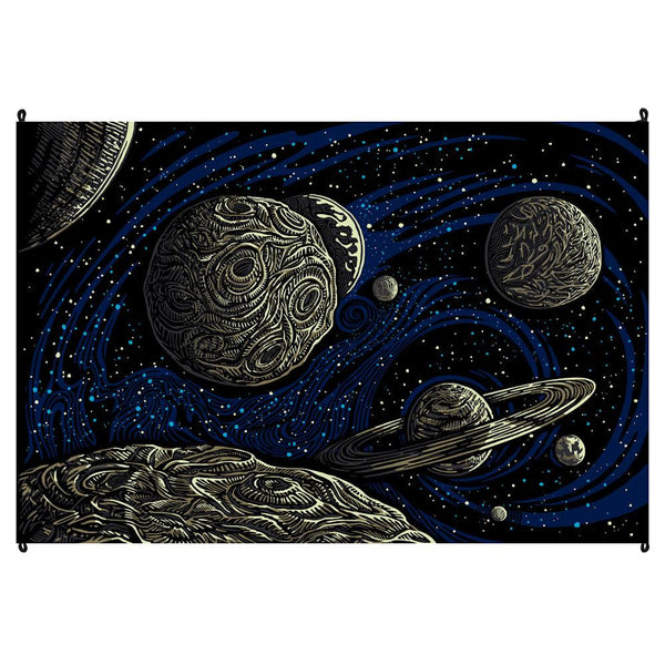 Galactic Outer Space 3D Tapestry