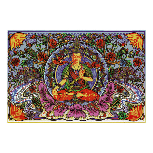Psychedelic Serenity Buddha 3D Tapestry