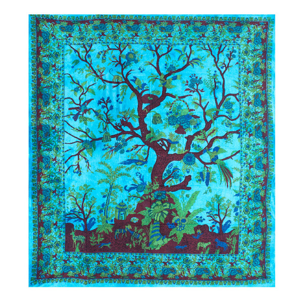 Floral Tree of Life Tapestry