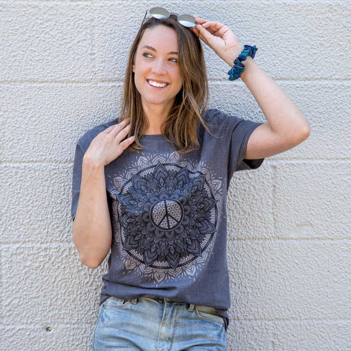 Peace Cosmos Mandala T Shirt – Hippie Shop