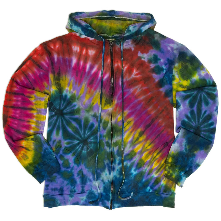 Nebula Tie Dye Zip Up Hoodie Hippie Shop
